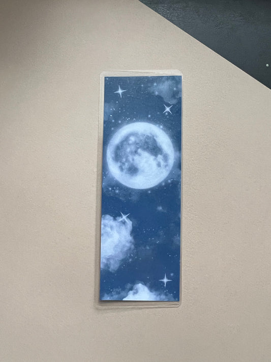 Night Moon Laminated Bookmark